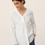 100% Linen Tie Cardigan Top DAKOTA