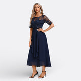 Madison - Lace Dress with Short Sleeves