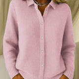 Heloise - Ribbed Knit Cardigan, Four Colours