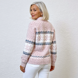 Josephine - Vintage Sweater with Snowflake Band, Four Colours