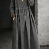Clara - Peter Pan Collar Denim Dress
