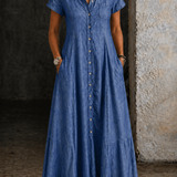 Eliza - Long Denim Dress
