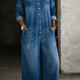 Sophia - Off Shoulder Denim Jumpsuit