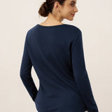 Bamboo Viscose Textured Pleated Shell Accent Stretch Top ZINNIA
