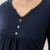 Bamboo Viscose Textured Pleated Shell Accent Stretch Top ZINNIA