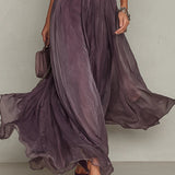 Ashley - Vintage Elegant Chiffon Maxi Dress