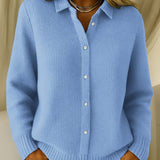 Heloise - Ribbed Knit Cardigan, Four Colours