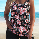 Samantha - Floral Print Tankini Set