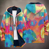Laura - Multicoloured Abstract Brushstroke Print Jacket
