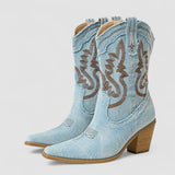 Ava | Orthopedic Denim Ankle Boots