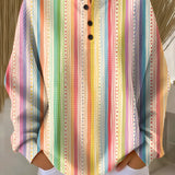 Anna - Colourful Vertical Stripe Sweater